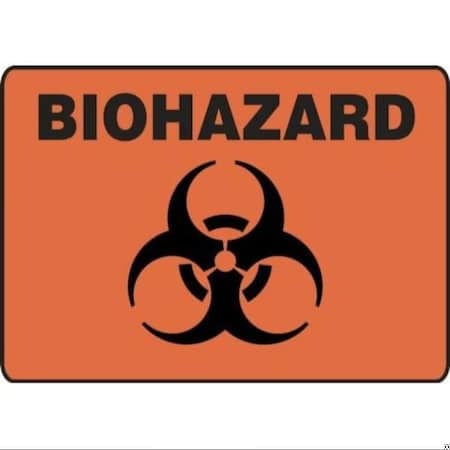 Accuform SAFETY SIGN BIOHAZARD 7 in  X 10 in  MBHZ527XT MBHZ527XT